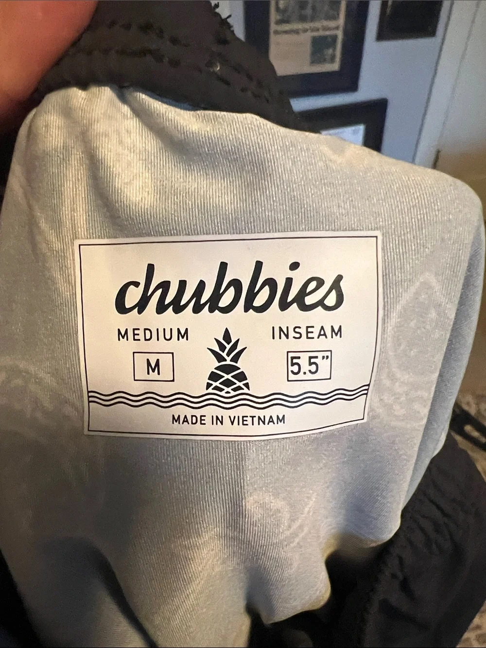 CHUBBIES Black Casual Drawstring Shorts